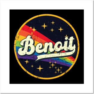 Benoit // Rainbow In Space Vintage Grunge-Style Posters and Art